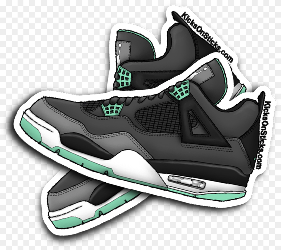 Jordan 4 Sneaker Sticker Sneakers, Clothing, Footwear, Shoe, Running Shoe Png