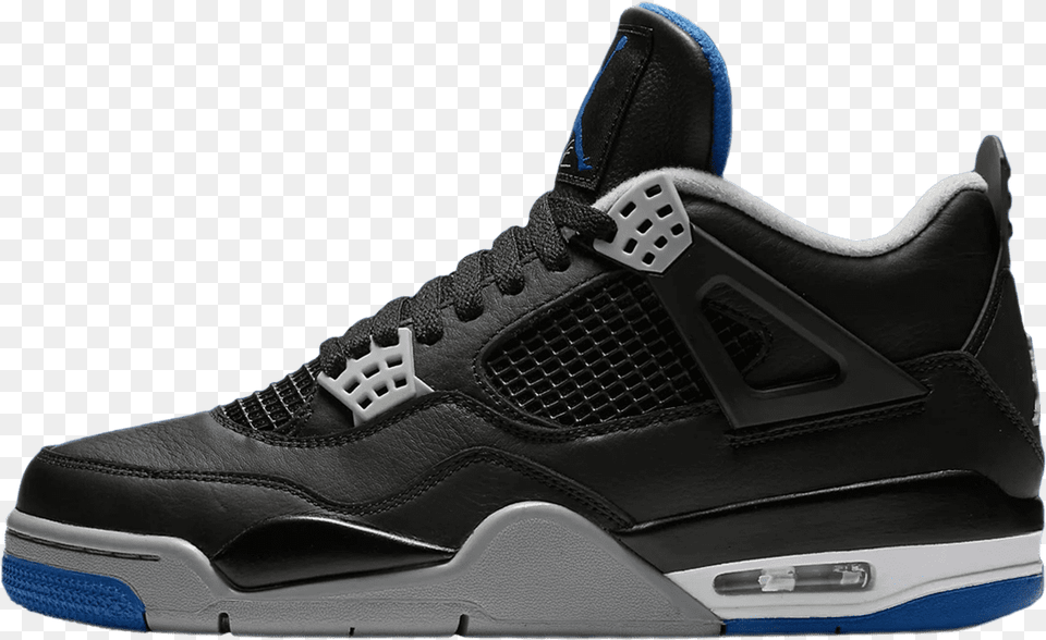 Jordan 4 White Game Royal Black, Clothing, Footwear, Shoe, Sneaker Free Png Download