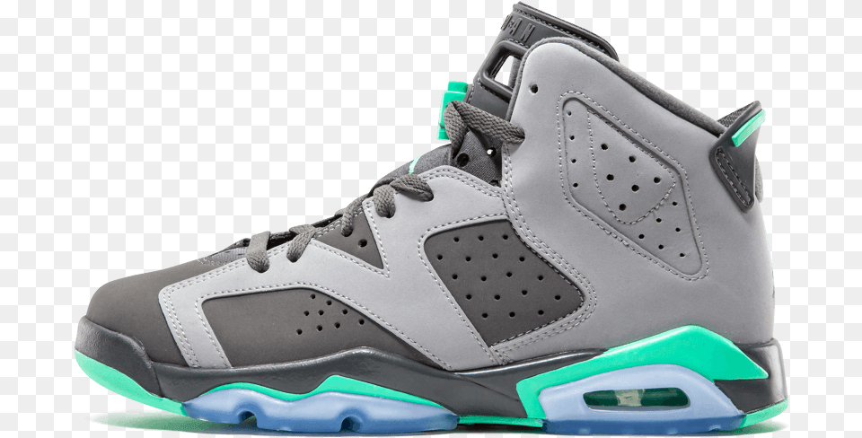 Jordan 6 Retro Green Glow, Clothing, Footwear, Shoe, Sneaker Png