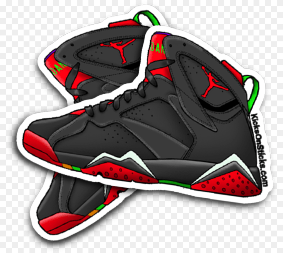 Jordan 7 Jordan 7 Sticker, Clothing, Footwear, Shoe, Sneaker Free Png