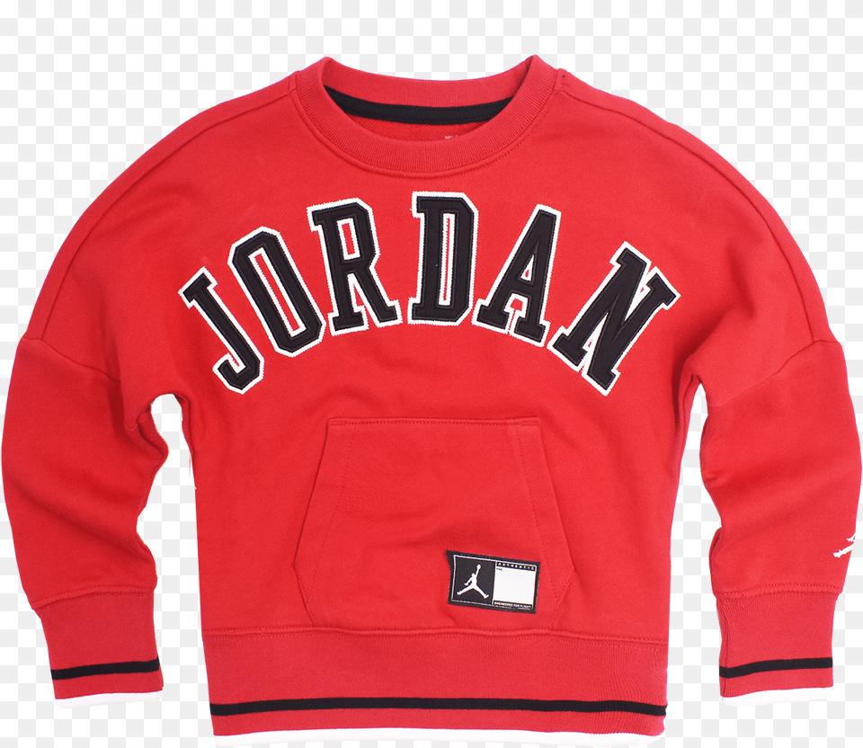 Jordan Boy39s Classic Jordan Logo Pullover Long Sleeved T Shirt, Clothing, Knitwear, Sweater, Sweatshirt Png Image