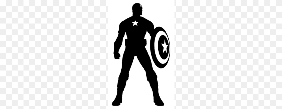 Jordan Bray Captain America Silhouette Vector, Stencil, Adult, Male, Man Free Transparent Png