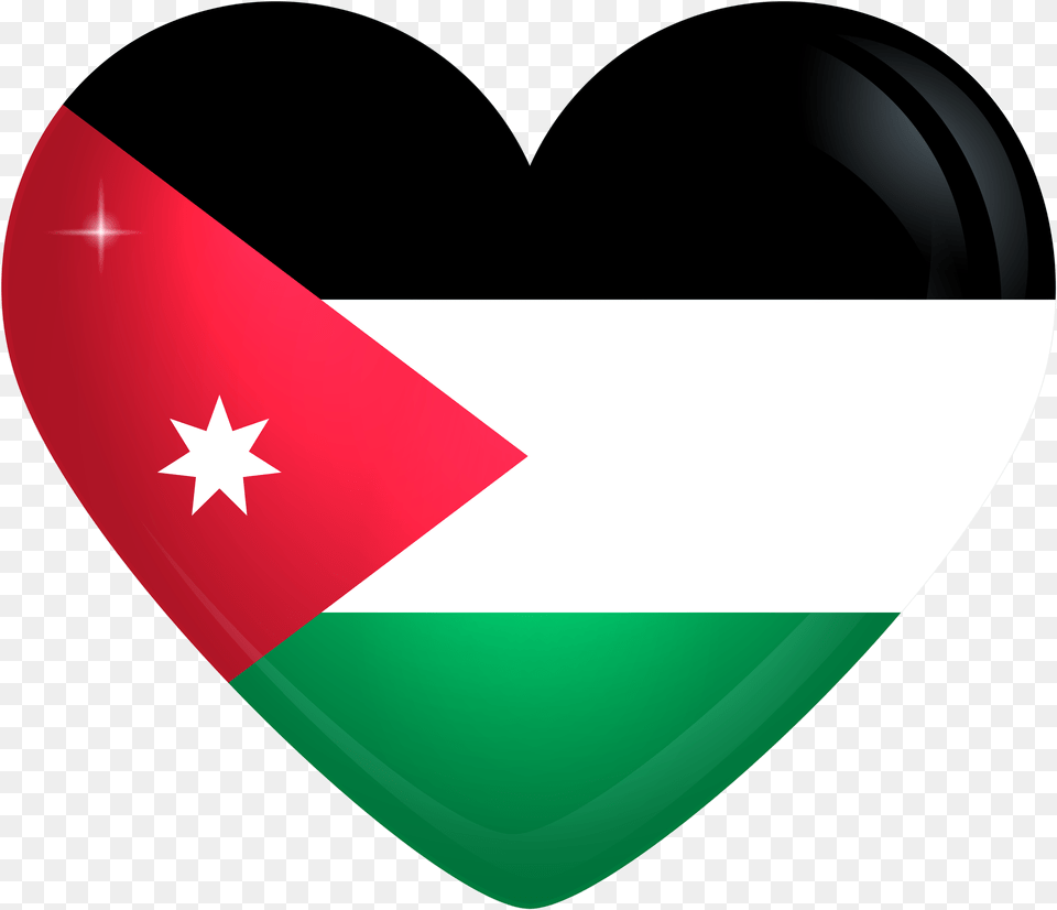 Jordan Flag Heart, Disk Free Png Download