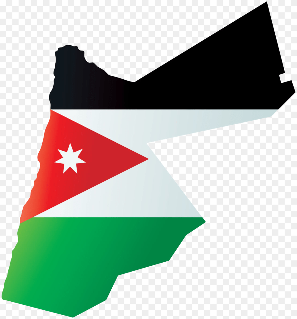 Jordan Flag Map Jordan Flag On Country Map Png