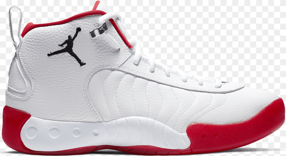 Jordan Jumpman Pro Red And White, Clothing, Footwear, Shoe, Sneaker Png Image