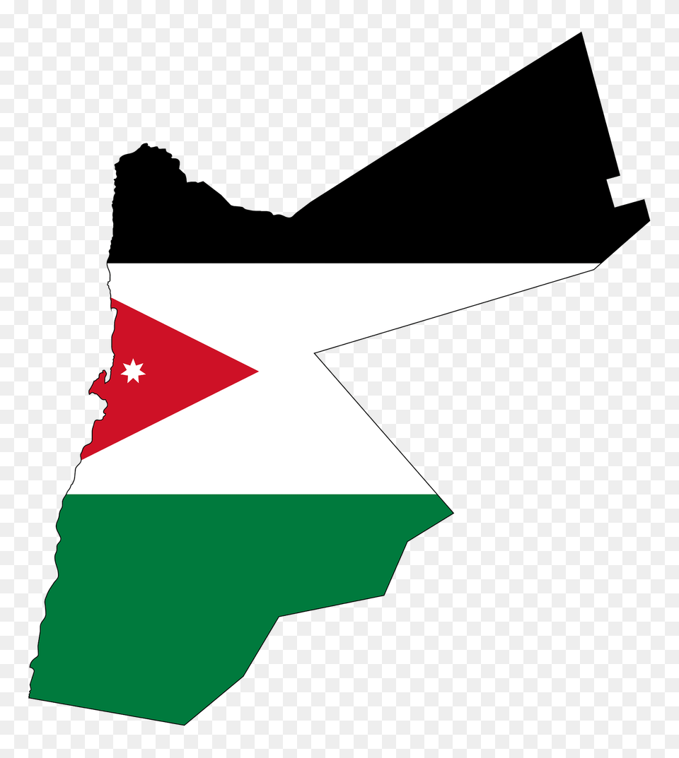 Jordan Map Flag With Stroke Clipart, Art, Graphics Free Transparent Png