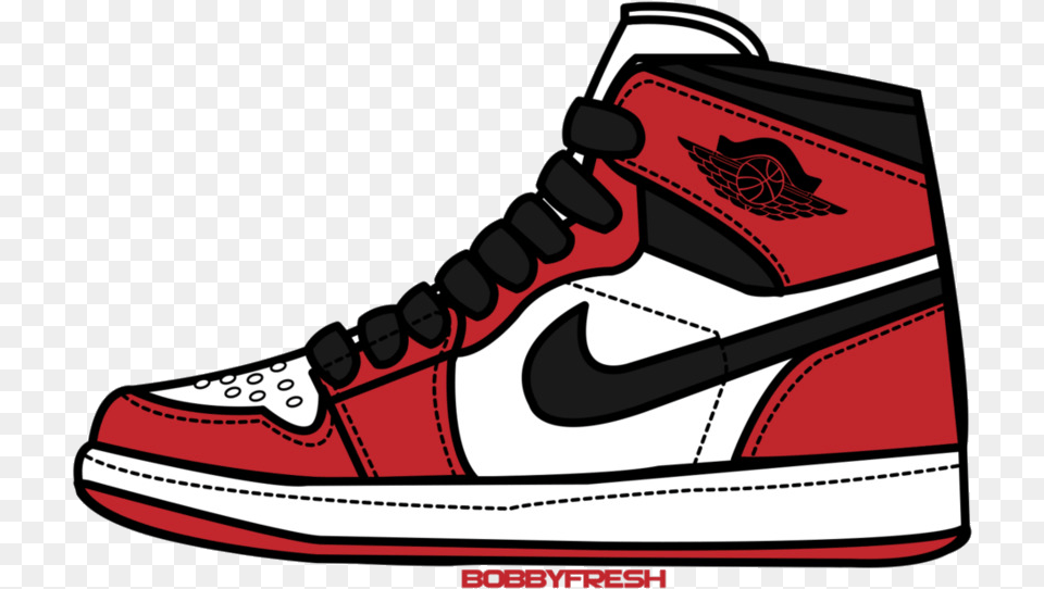 Jordan Nike Logo Clipart Sticker Red White Travis Scott Jordan 1, Clothing, Footwear, Shoe, Sneaker Free Transparent Png