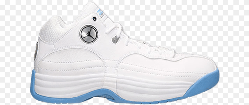 Jordan Performance Brand Of Excellence White And Blue, Clothing, Footwear, Shoe, Sneaker Png Image