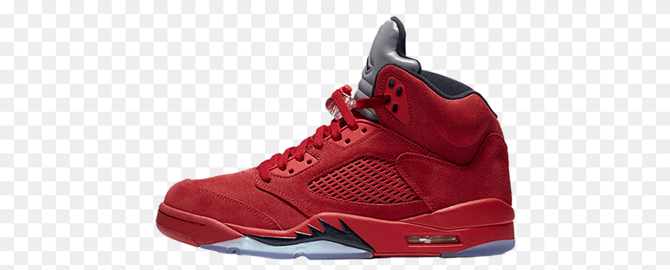 Jordan Red Suede The Sole Supplier, Clothing, Footwear, Shoe, Sneaker Free Transparent Png