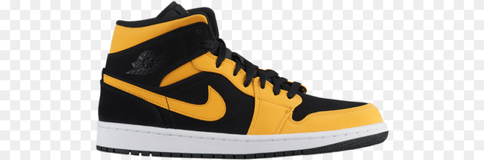 Jordan Retro 1 Yellow, Clothing, Footwear, Shoe, Sneaker Png Image