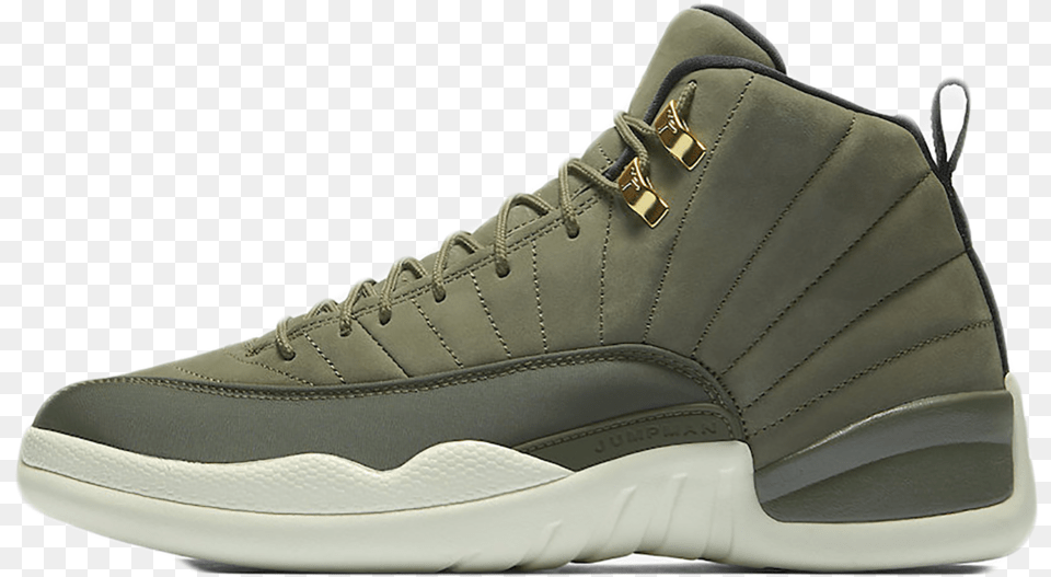 Jordan Retro 12 Green, Clothing, Footwear, Shoe, Sneaker Png