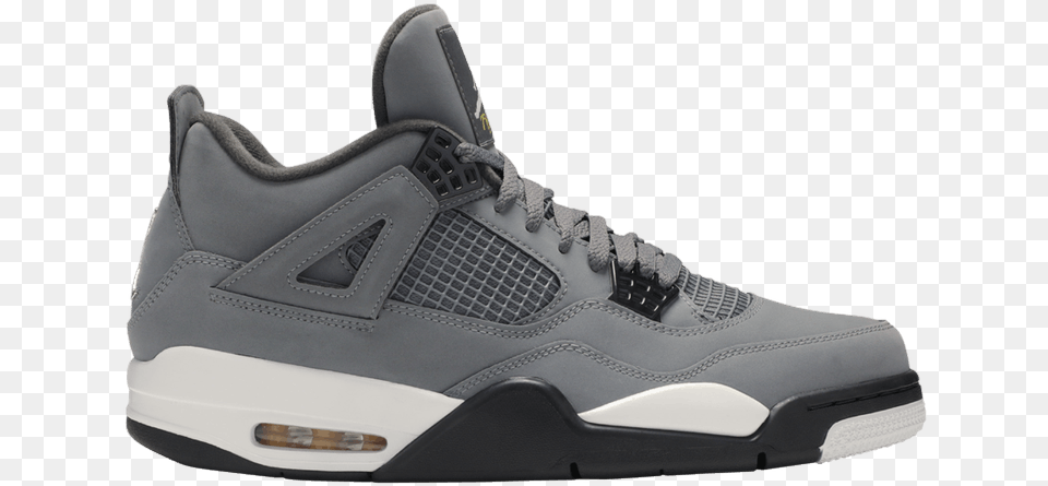 Jordan Retro 4 Grey, Clothing, Footwear, Shoe, Sneaker Free Png