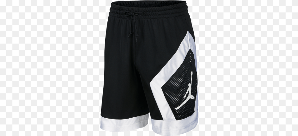 Jordan Shorts Black And White, Clothing, Swimming Trunks, Adult, Male Free Transparent Png
