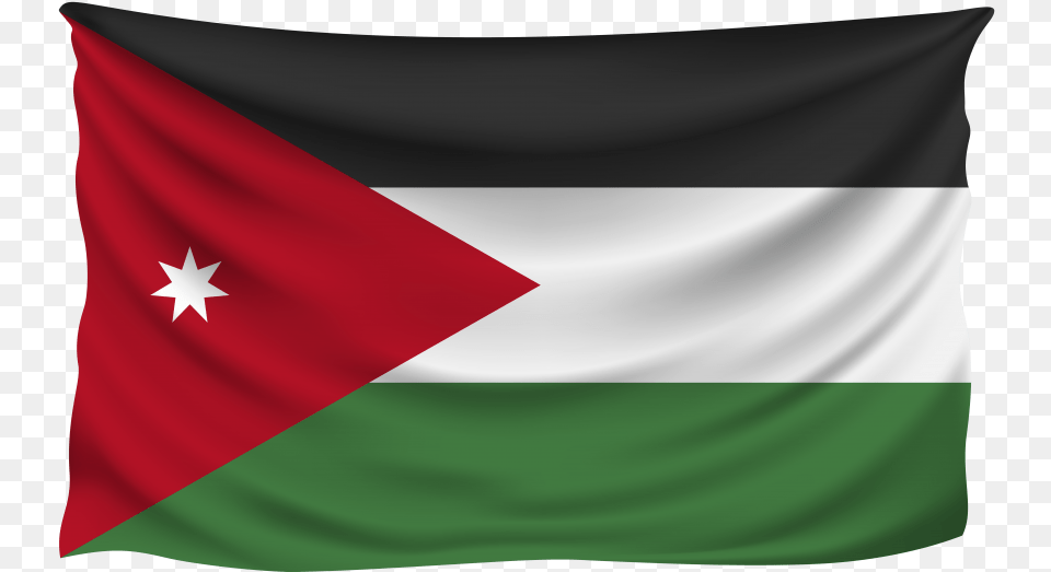 Jordan Wrinkled Flag Transparent Image Jordan Flag High Resolution Free Png Download