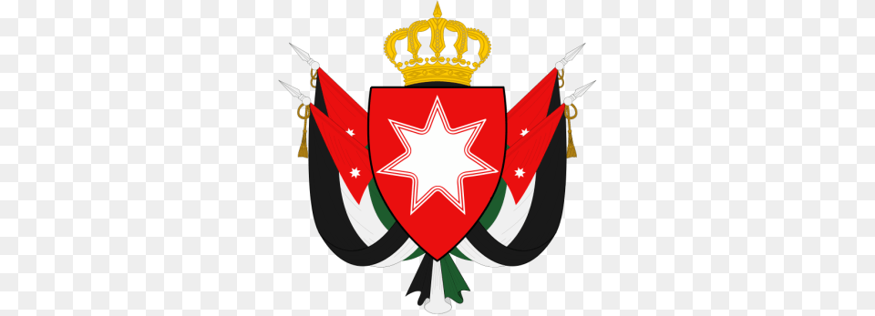 Jordania Clipart Jordan Flag, Emblem, Symbol Free Transparent Png