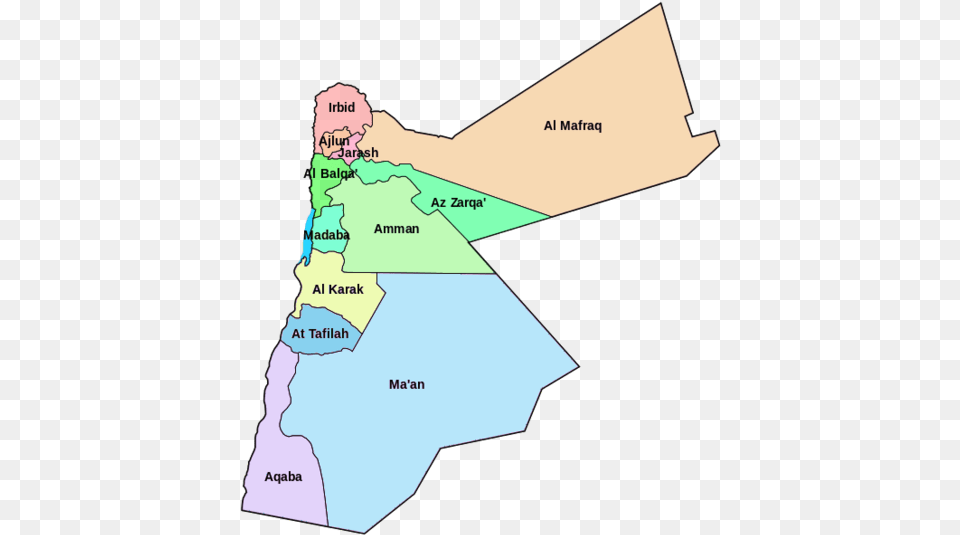 Jordanian Governorates 12 Governorates Of Jordan, Chart, Plot, Map, Atlas Png