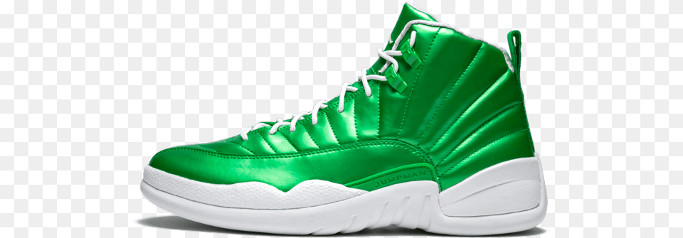 Jordans 12 2019 Green, Clothing, Footwear, Shoe, Sneaker Png