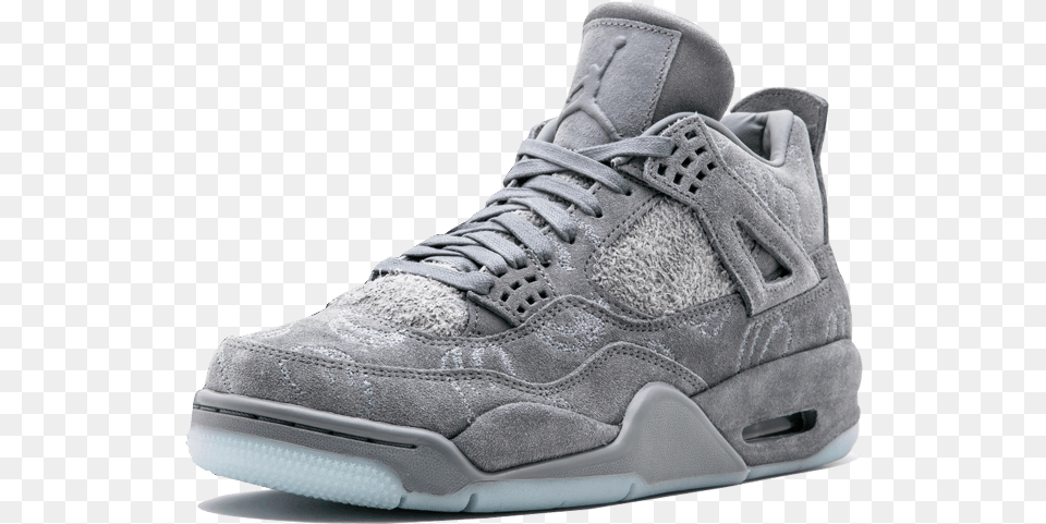 Jordans Transparent Translucent Jordan Retro 4 Grey, Clothing, Footwear, Shoe, Sneaker Free Png Download