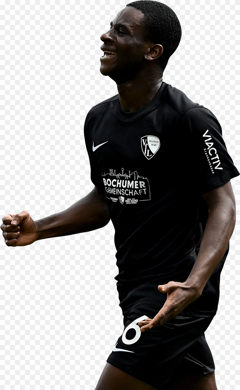 Jordi Osei Player, T-shirt, Person, Hand, Finger Free Png Download