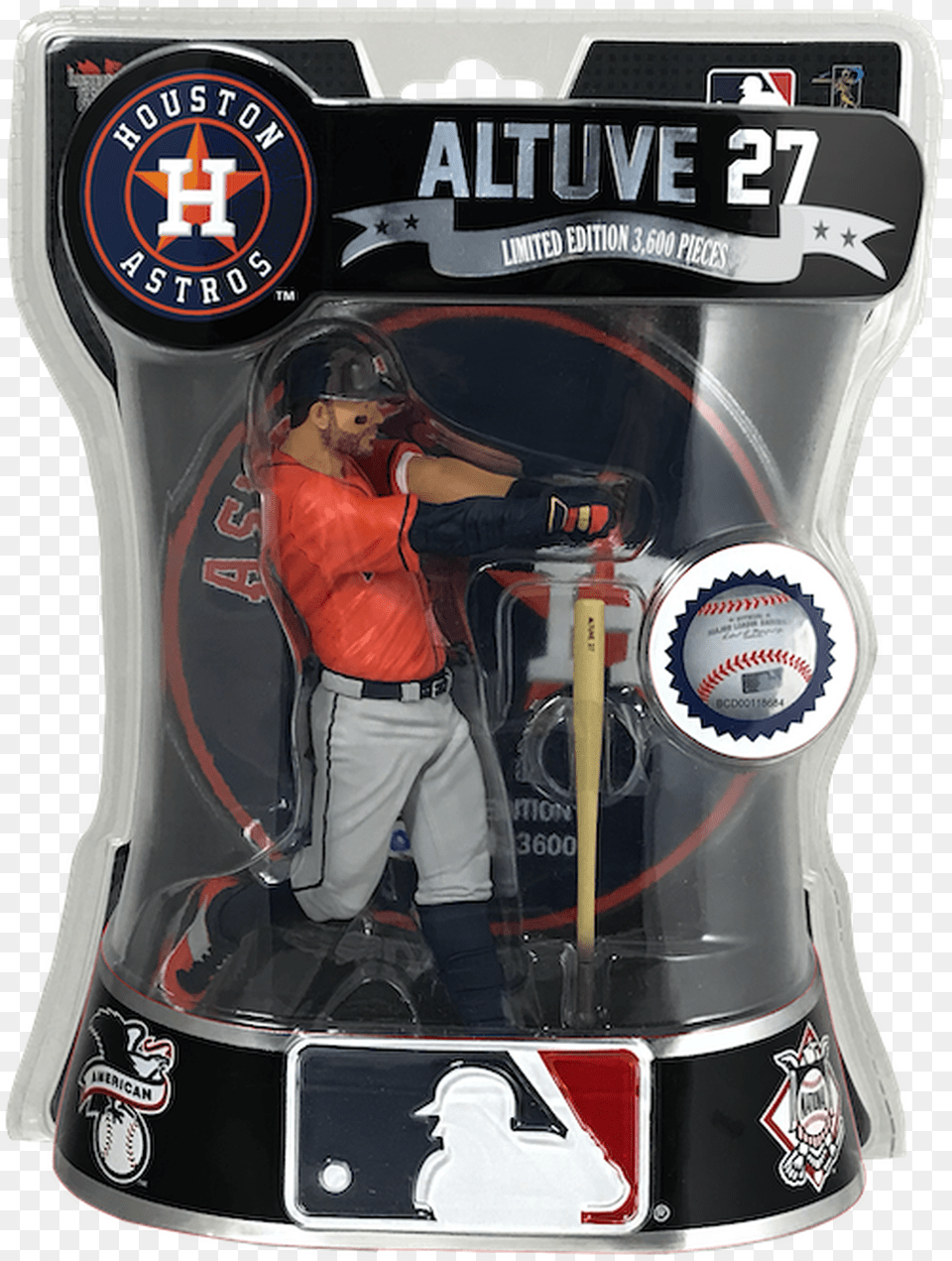 Jose Altuve Limited Edition 2019 Mlb Mlb Baseball Action Figures, Person, People, Helmet, Adult Png Image