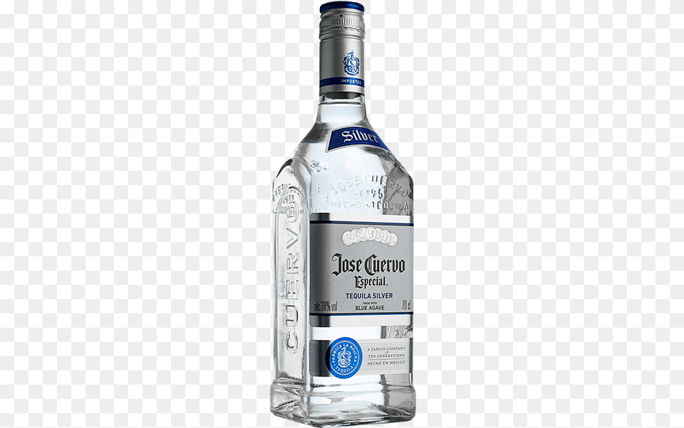 Jose Cuervo Especial Silver Tequila Jose Cuervo, Alcohol, Beverage, Liquor, Bottle Free Png