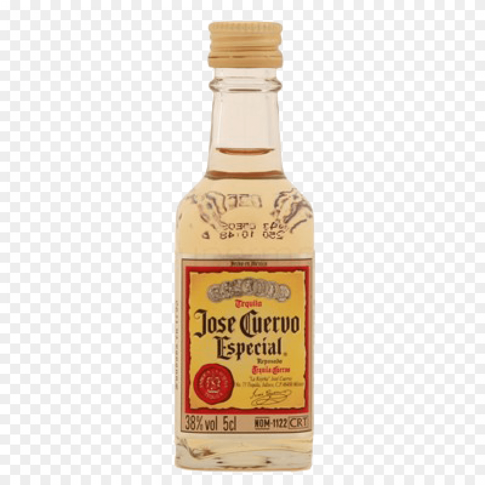 Jose Cuervo Tequila 5cl Tequila Bottle No Background, Alcohol, Beverage, Liquor, Food Free Png