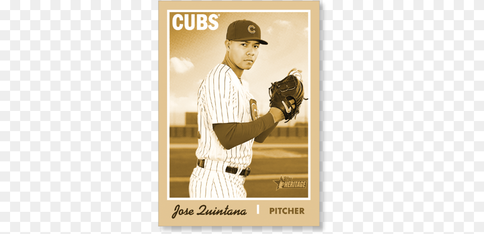 Jose Quintana 2019 Heritage Baseball Base Poster Gold College Baseball, Adult, Team, Sport, Person Free Transparent Png