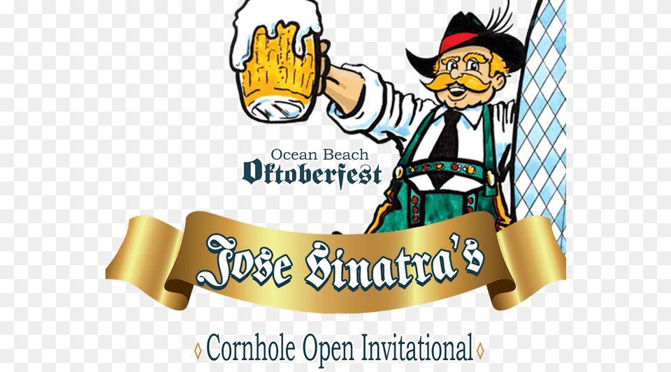 Jose Sinatra39s Cornhole Open Ob Oktoberfest, Advertisement, Person, Poster, Face Free Png Download