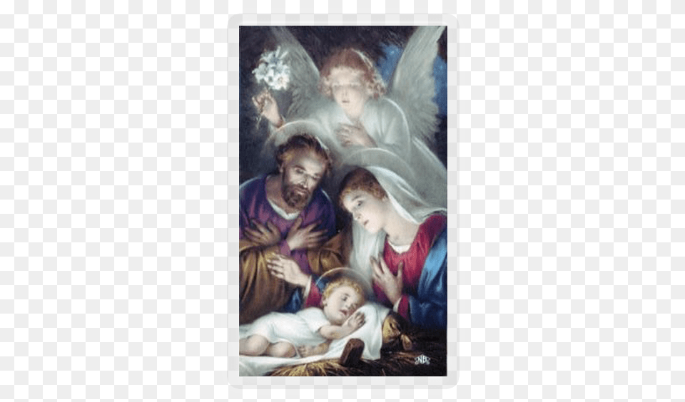 Joseph And Mary With Baby Jesus, Adult, Art, Person, Painting Png