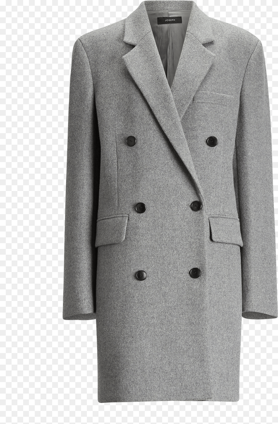 Joseph Elkins Giant Chevron Coat In Grey Coat Chevron, Clothing, Overcoat Png