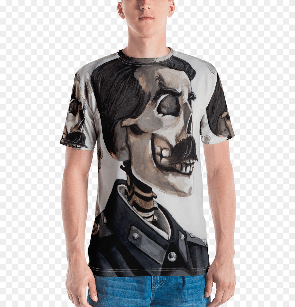Joseph Stalin Skull The Last Portrait Men39s T Shirt Cccp, T-shirt, Clothing, Person, Man Png