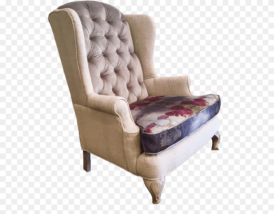 Josephine Chair Modern Floral With Lilac Purple Magenta Club Chair, Furniture, Armchair Png