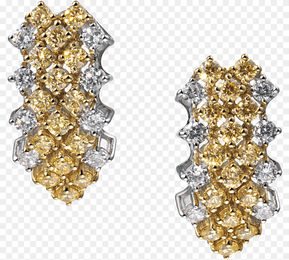 Josephine Yellow Diamond Earrings Earrings, Accessories, Earring, Gemstone, Jewelry Png