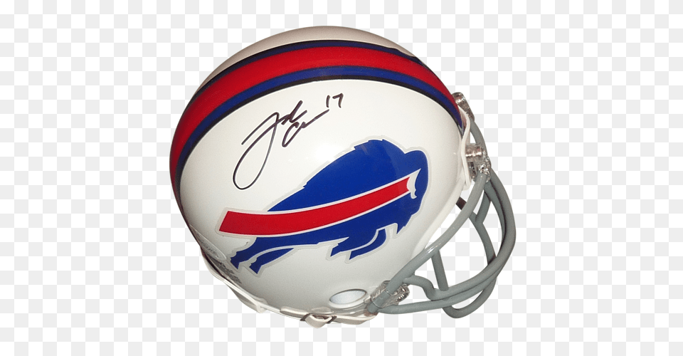 Josh Allen Autographed Buffalo Bills Mini Helmet, American Football, Football, Person, Playing American Football Free Png Download