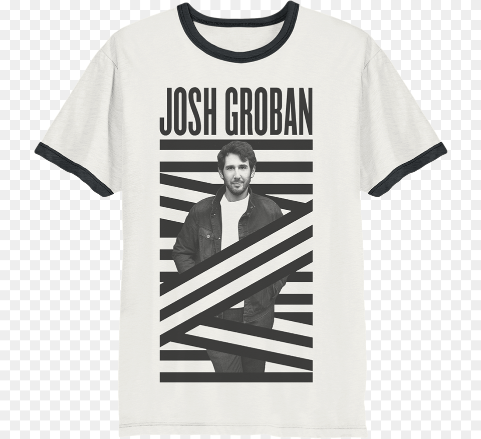 Josh Groban Zebra Crossing, Clothing, Shirt, T-shirt, Adult Png Image