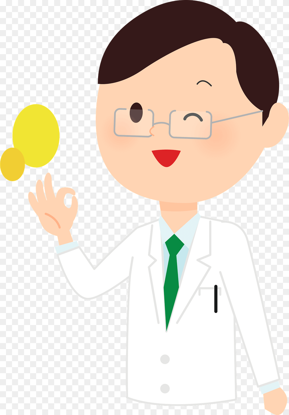 Joshua Medical Doctor Is Giving An Ok Sign Clipart, Clothing, Coat, Lab Coat, Baby Free Png Download