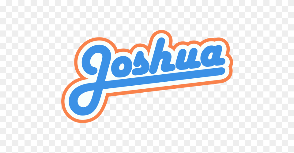 Joshua Retro Name Sign Vector And, Logo, Sticker, Dynamite, Weapon Free Png Download