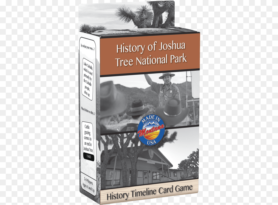 Joshua Tree National Park History Timeline Card Game, Clothing, Hat, Adult, Person Free Transparent Png