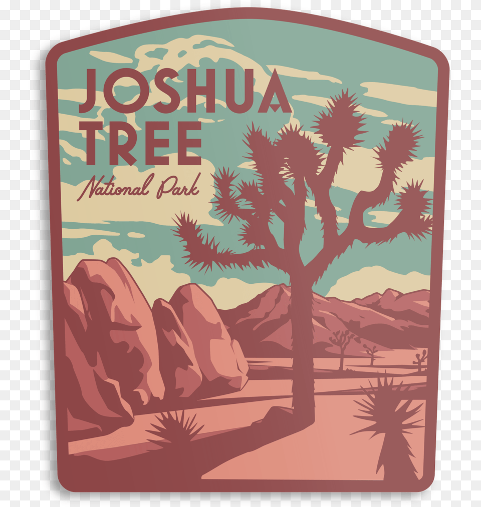 Joshua Tree National Park Sticker Shrubland, Book, Publication, Advertisement, Poster Free Png