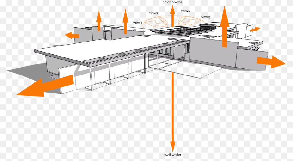 Joshua Tree Reach House Tharp Studios Archinect Vertical, Cad Diagram, Diagram, Bridge Free Png