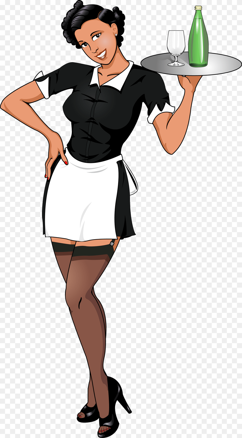 Josie Food Cart Waitress Waitress, Book, Comics, Publication, Adult Free Transparent Png