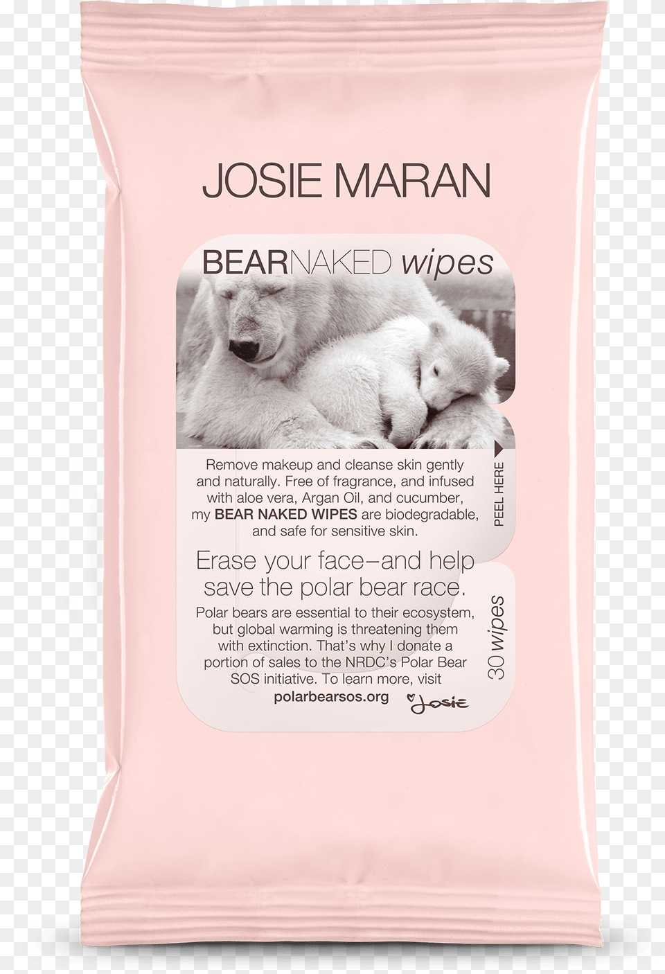 Josie Maran Naked Bear 30 Wipe, Animal, Mammal, Wildlife, Polar Bear Png