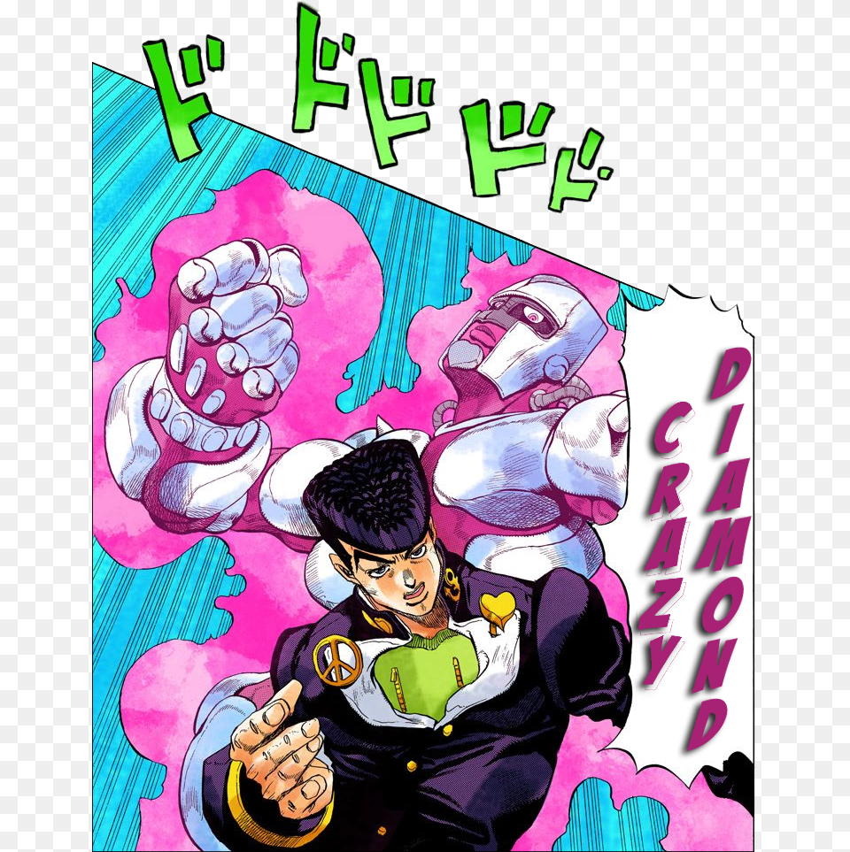 Josuke Crazy Diamond Manga, Publication, Book, Comics, Boy Png