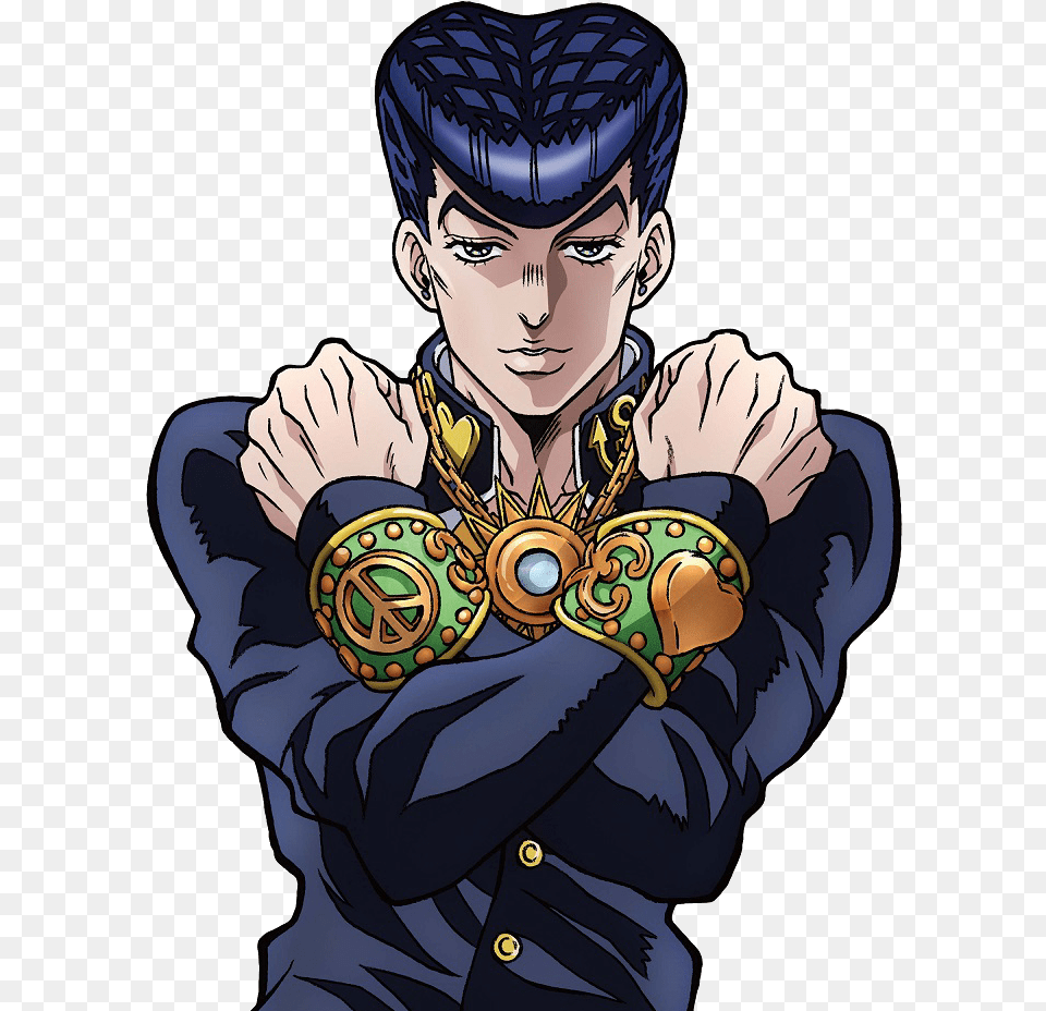 Josuke Pv Render 2 Josuke Higashikata Pose, Book, Comics, Publication, Adult Png