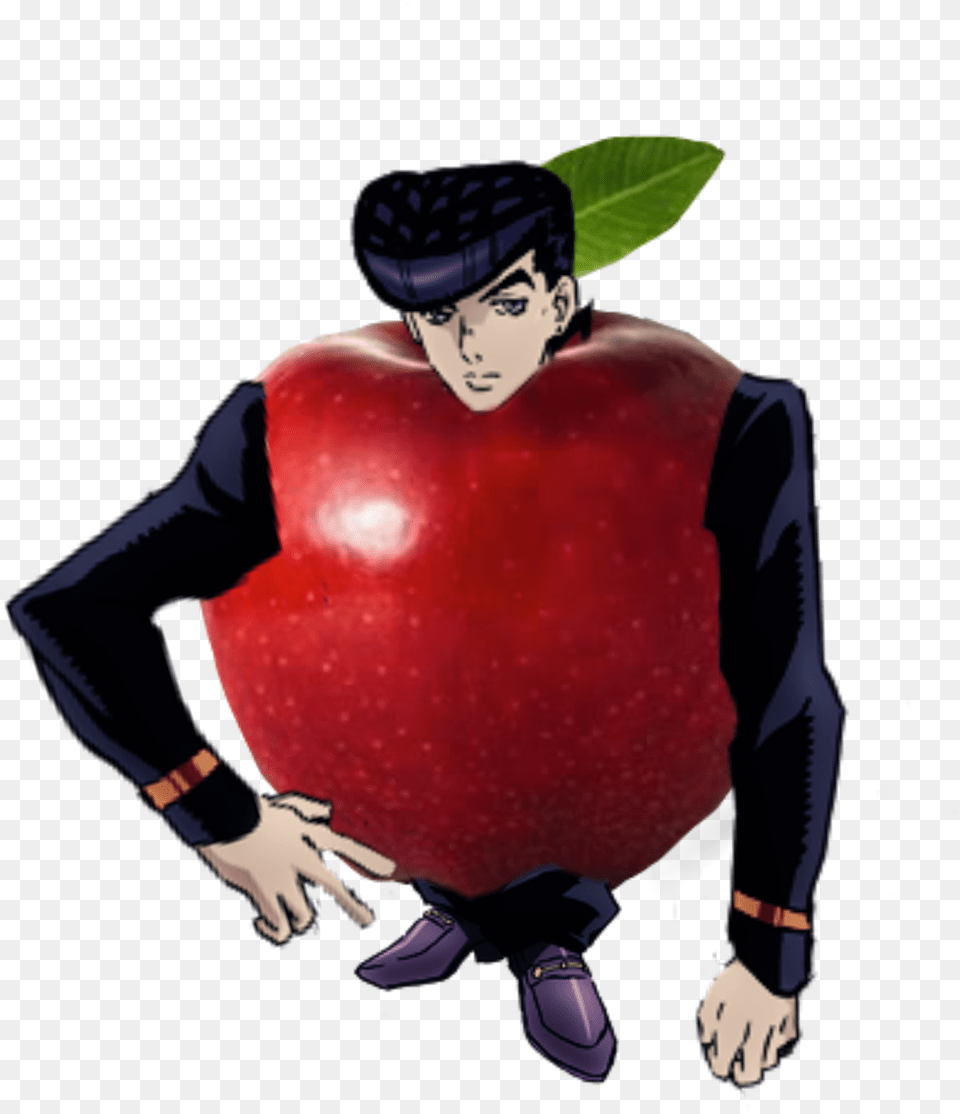 Josukehigashikata Sticker By Illuso Fictional Character, Produce, Apple, Plant, Food Png Image
