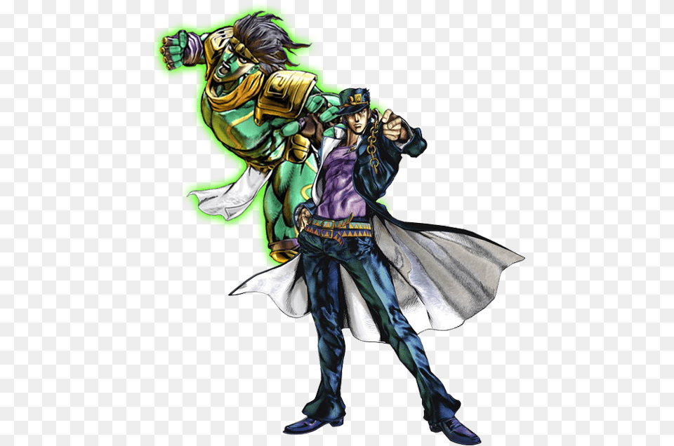 Jotaro And Star Platinum, Book, Publication, Comics, Adult Free Transparent Png