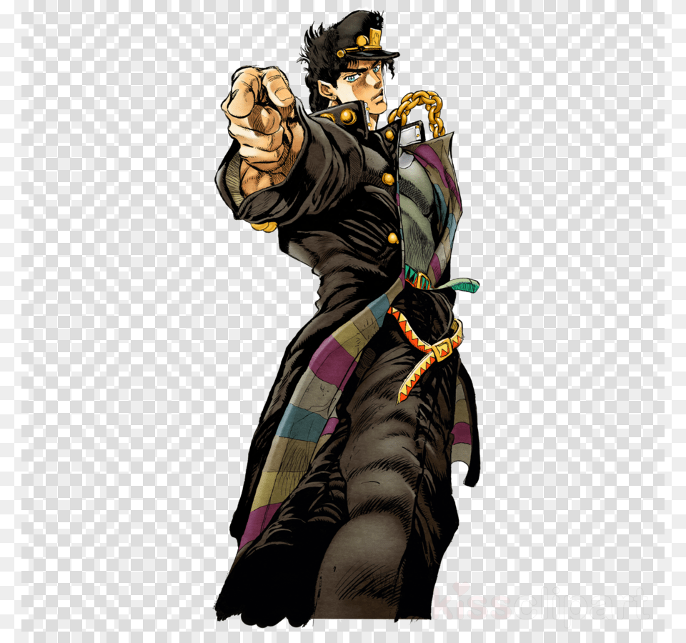 Jotaro Kujo Clipart Jotaro Kujo Josuke Higashikata You Asshole You Have No Business With Her, Adult, Male, Man, Person Free Transparent Png