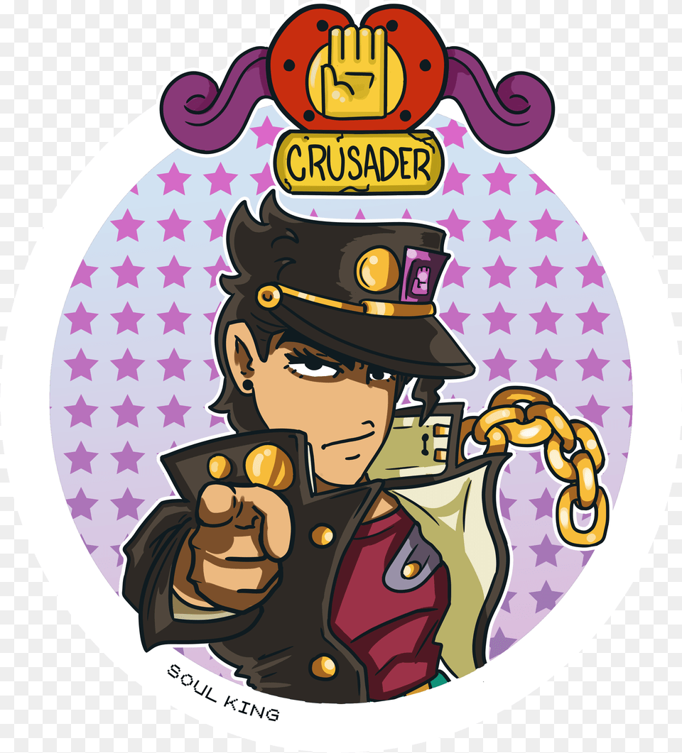 Jotaro Kujo Sticker Cartoon, Book, Comics, Publication, Baby Png