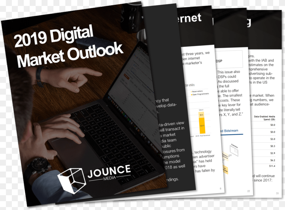 Jounce Market Outlook Cover Flyer, Laptop, Computer, Electronics, Pc Png