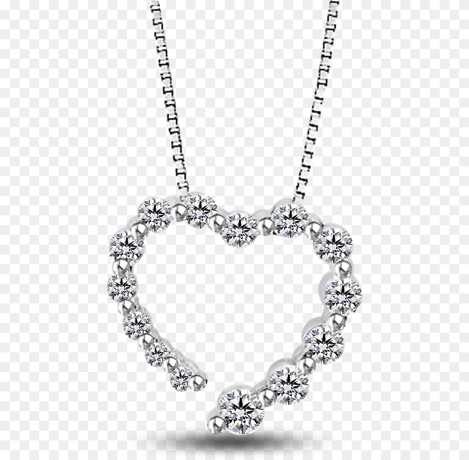 Journey Diamond Heart Necklace, Accessories, Gemstone, Jewelry Png